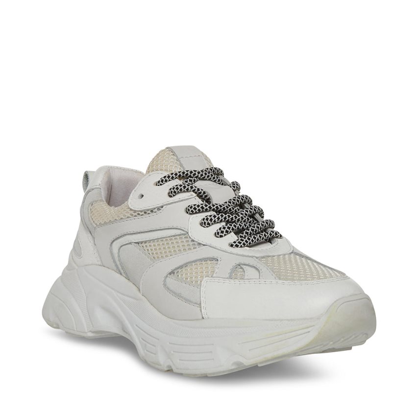 White Steve Madden Dia Women's Sneakers | PH 5190JPZ